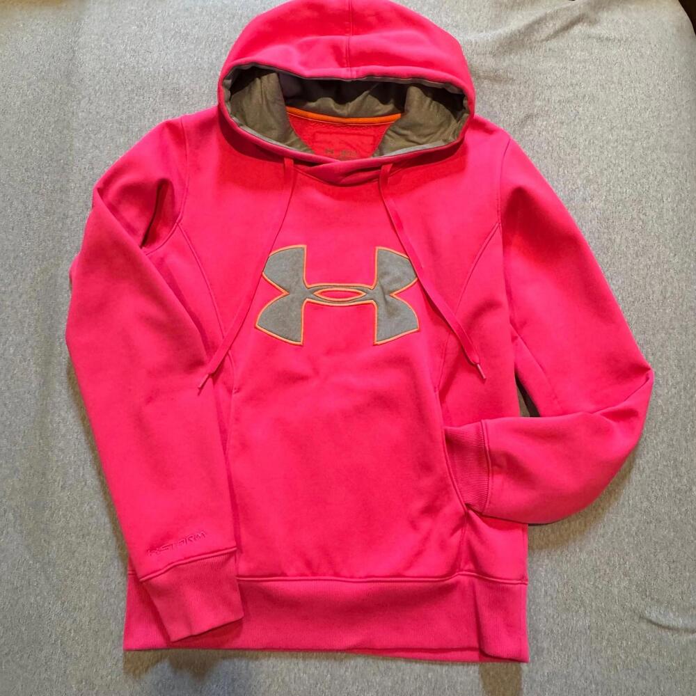 Under Armour Coldgear Storm Hoodie Fushia Pink Size Small